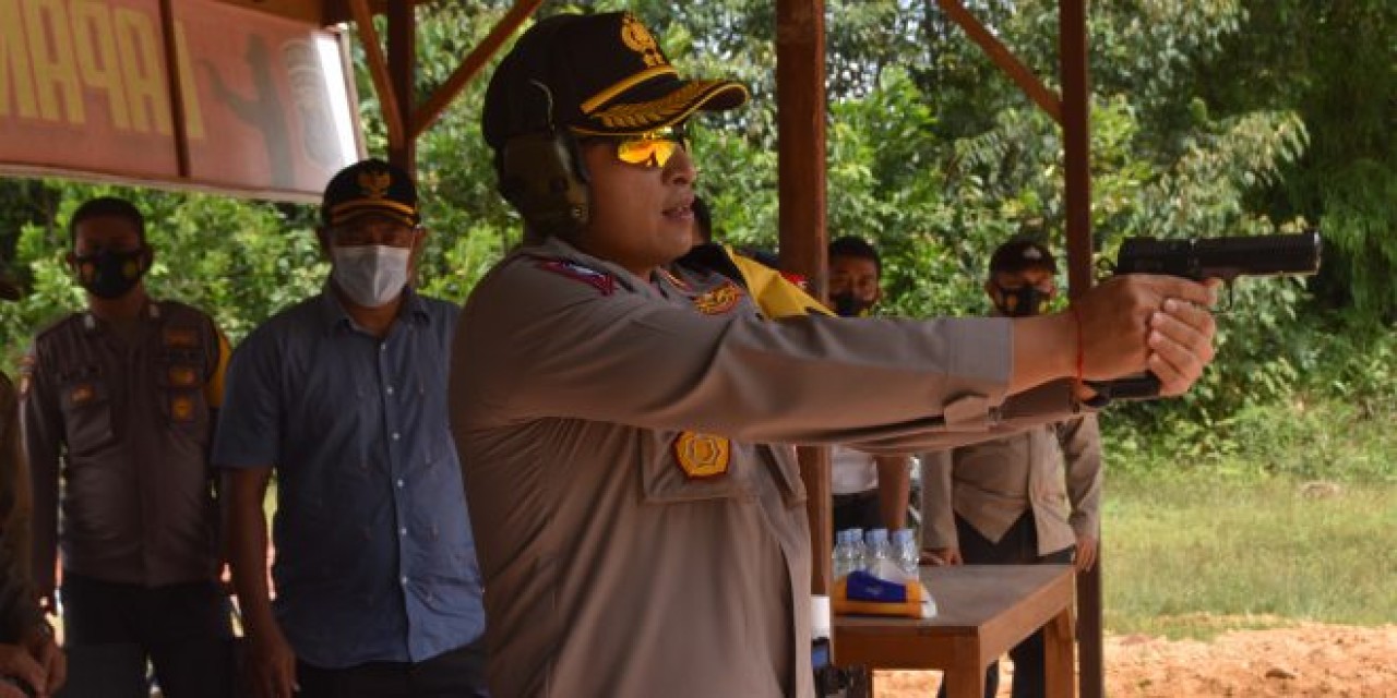 Polsek Bengalon Punya Lapangan Tembak