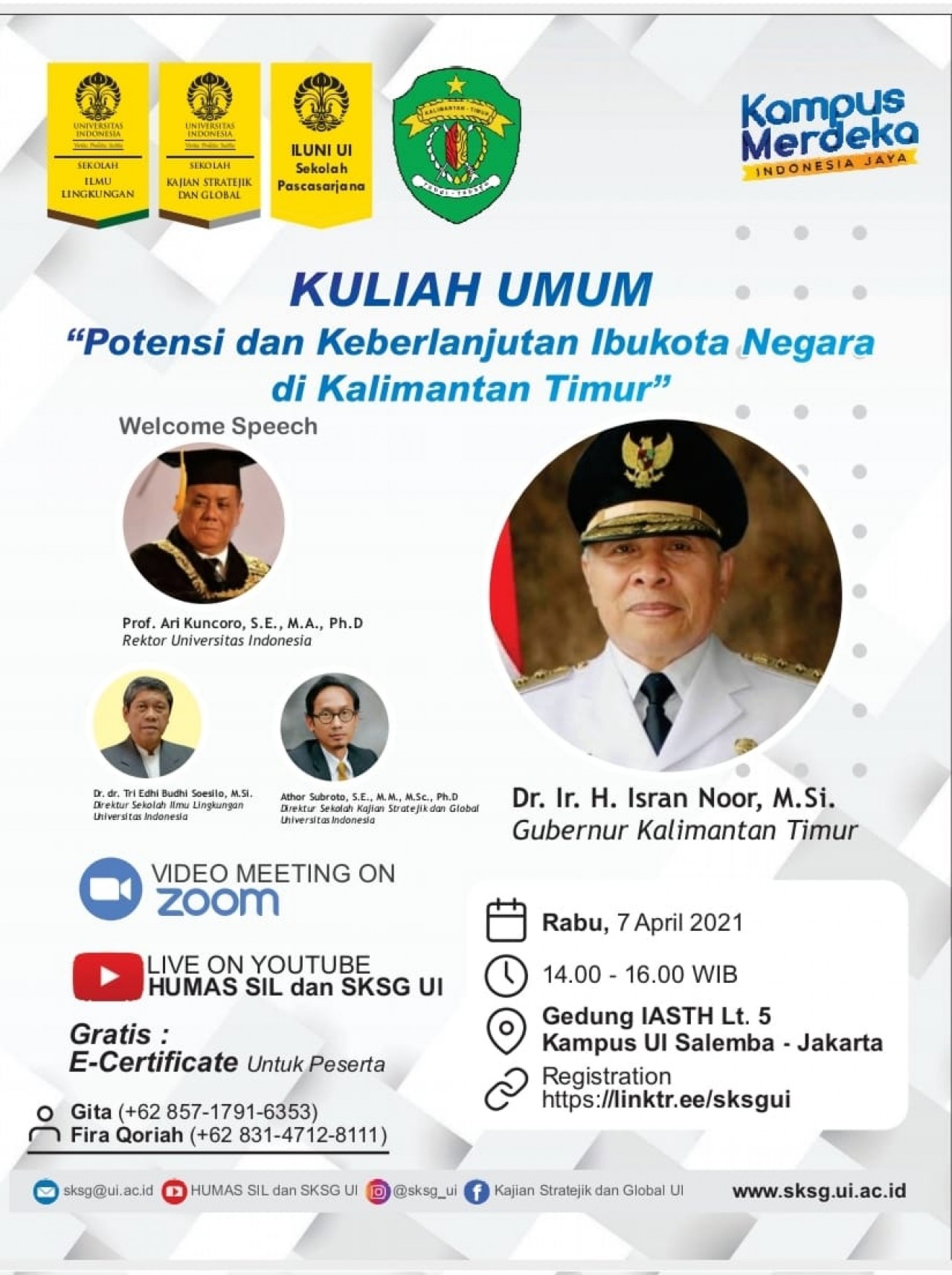Soal IKN, Gubernur Diundang ke UI 