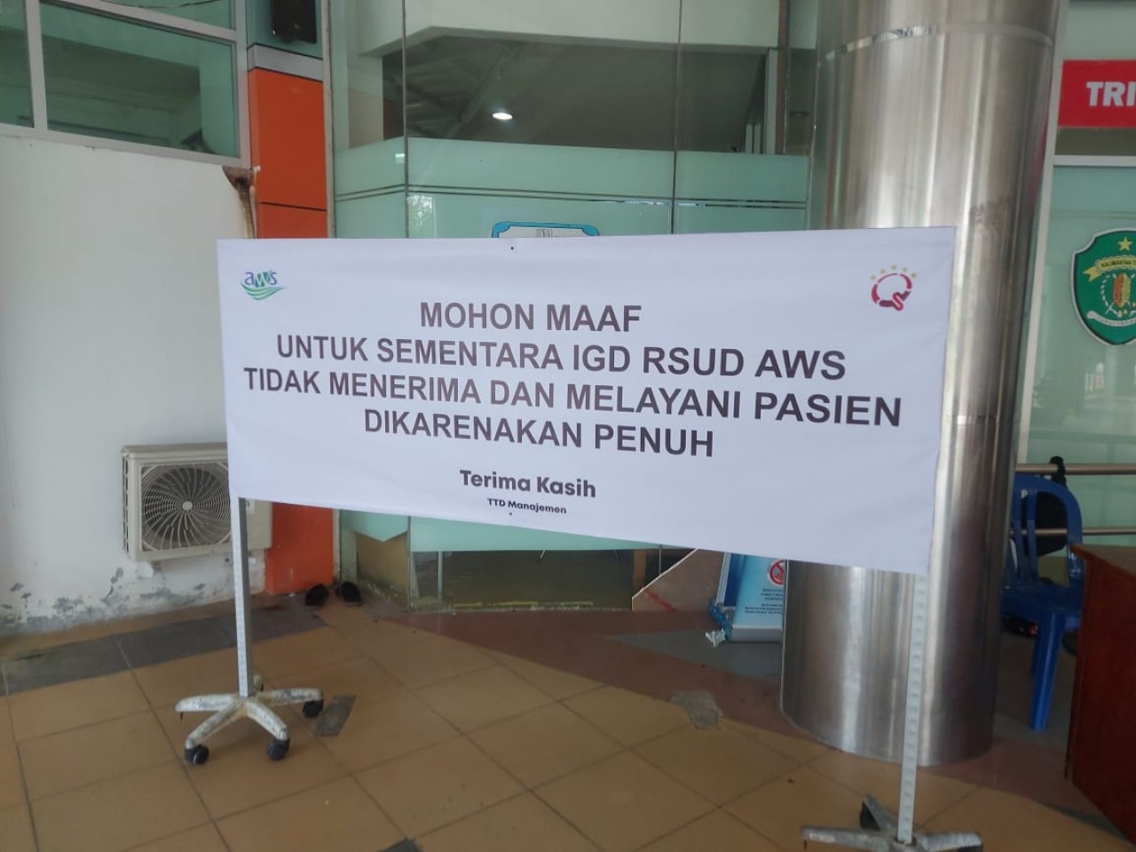Pasien Numpuk, RSU AW Sjahranie Samarinda Tutup Penerimaan Pasien