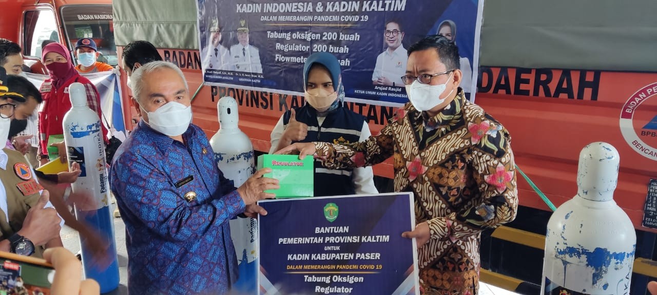Kadin Kaltim Sumbang 200 Set Tabung Oksigen 