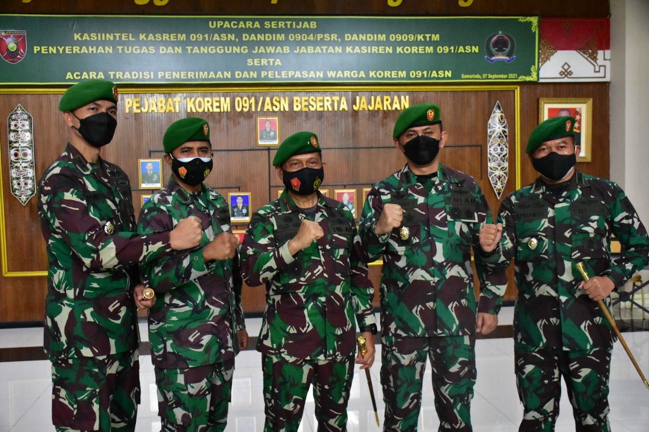 Danrem Rotasi Pejabat Korem ASN, Termasuk Dandim Kutim