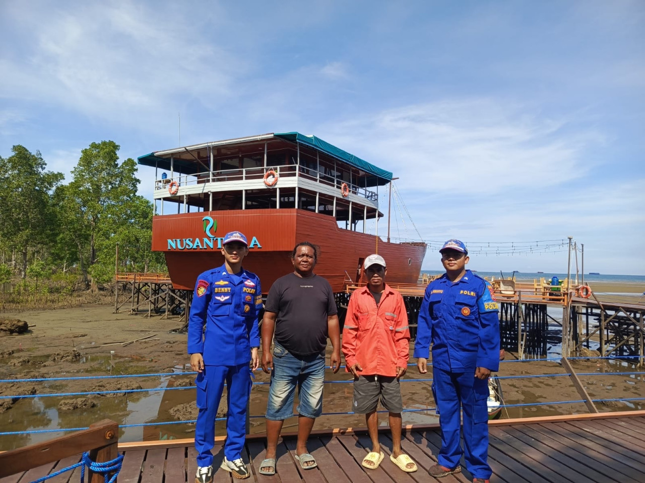 Satpolairud Polres Kutim aktif binmas  perairan. 