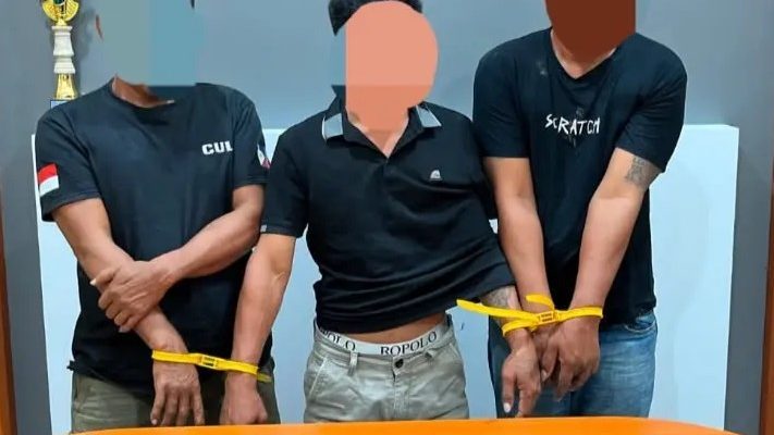 3 warga sandaran jualan sabu dekat sd ditangkap Reskrim Sangkulirang 