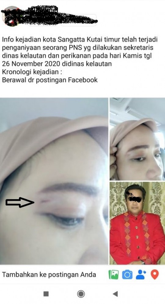 Tersinggung : Oknum Pejabat Dinas KP Aniaya Pegawai Disperindag Kutim,