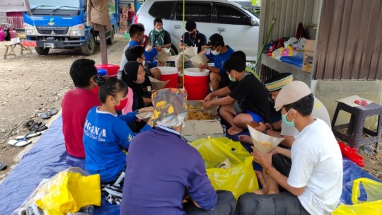 Tagana Kaltim Terus Bantu Korban Banjir di Kalsel