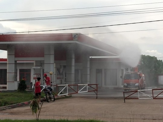 Satgas Covid 19 Kutim, Serang Virus Corona Dengan Disinfektan