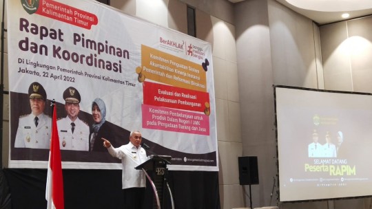 Kepala OPD Diminta Gubernur Perhatikan Kinerja